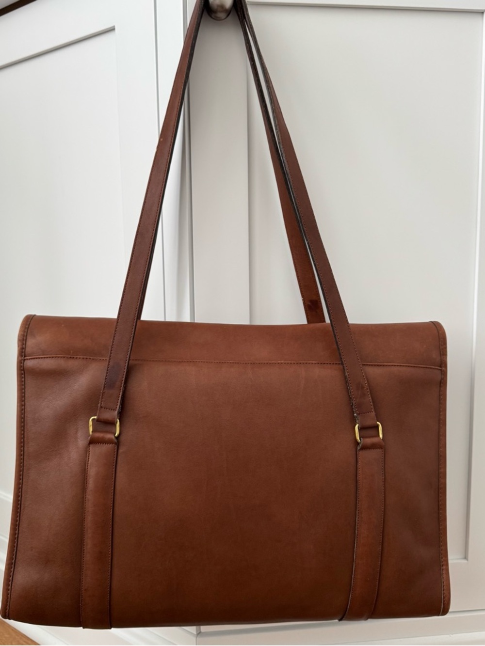 Vintage Coach Envelope Portfolio 5190 NYC Leather Shoulder Bag, Tote or Laptop - Picture 6 of 14